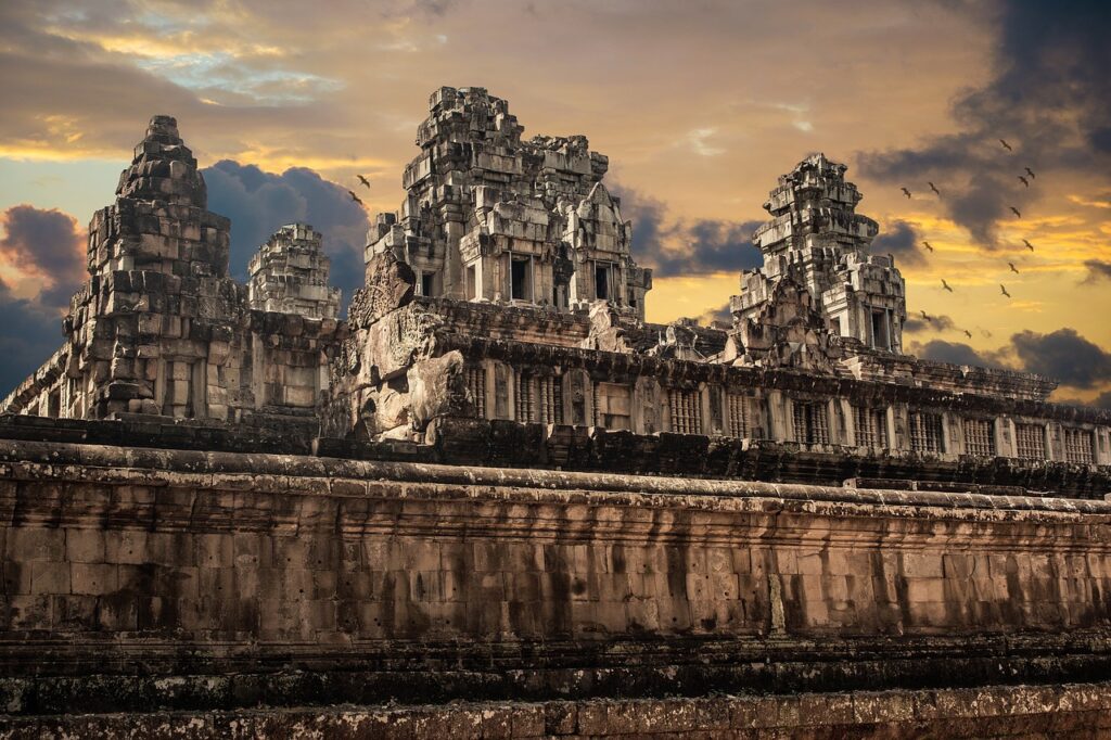 temple, architecture, sky